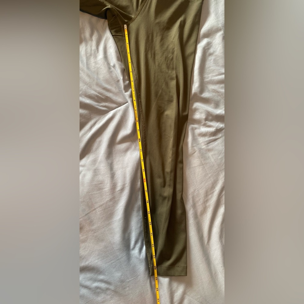 Nike Dri-FIT Olive Green Leggings High Rise Athletic Yoga Pants Women’s Small - Picture 7 of 7